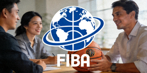 国际篮球联合会FIBA标志 - 篮球与地球图案结合