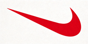 著名体育品牌耐克Logo - 红色的飞钩Swoosh标志
